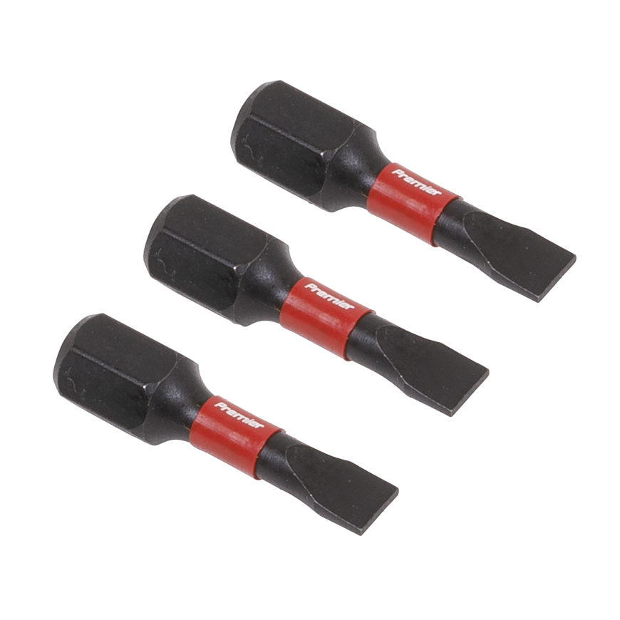 3pc 25mm Slotted 4.5mm Impact Power Tool Bits