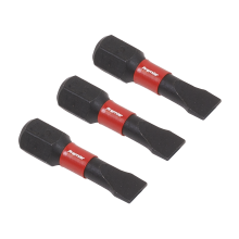 3pc 25mm Slotted 5.5mm Impact Power Tool Bit Set