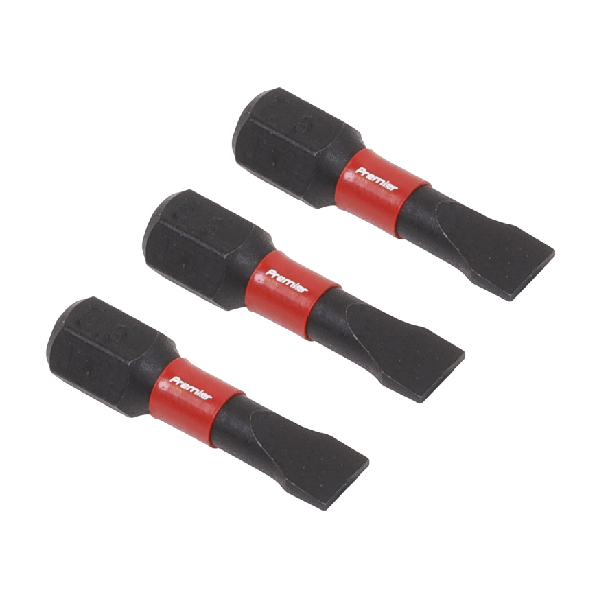 3pc 25mm Slotted 5.5mm Impact Power Tool Bit Set