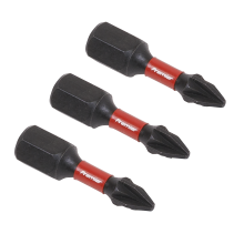 3pc 25mm Pozi #1 Impact Power Tool Bit Set