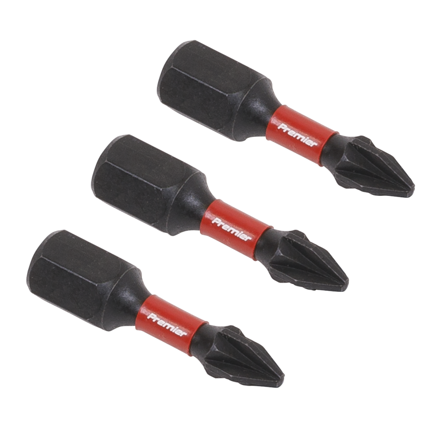 3pc 25mm Pozi #1 Impact Power Tool Bit Set