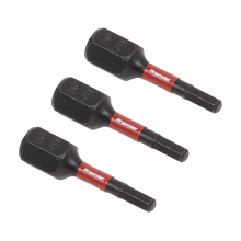 3pc 25mm Hex 2.5mm Impact Power Tool Bit Set