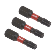 3pc 25mm TRX-Star* T25 Impact Power Tool Bit Set