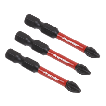 3pc 50mm Phillips #2 Impact Power Tool Bit Set