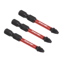 3pc 50mm Pozi #2 Impact Power Tool Bit Set