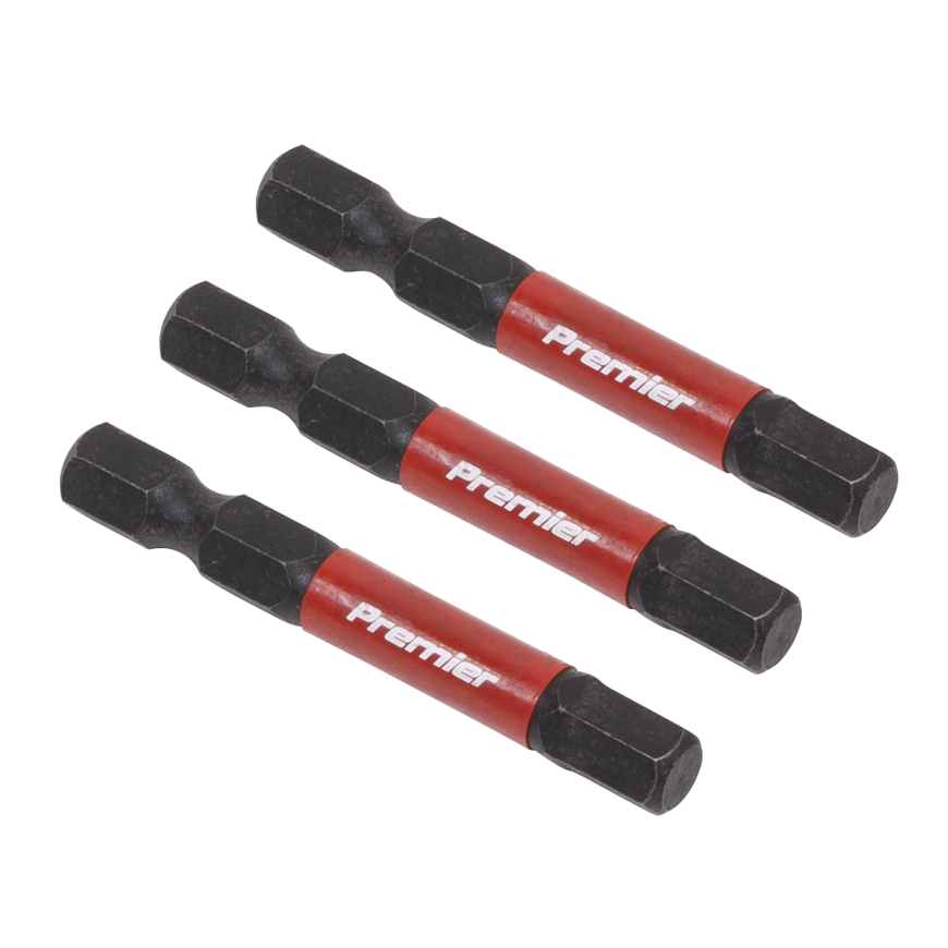 3pc 50mm Hex 6mm Impact Power Tool Bit Set