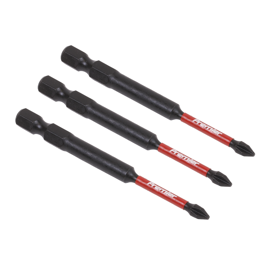 3pc 75mm Phillips #1 Impact Power Tool Bit Set