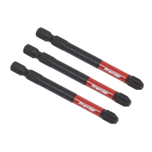 3pc 75mm Phillips #3 Impact Power Tool Bit Set