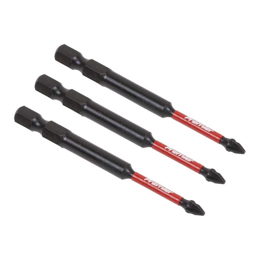 3pc 75mm Pozi #1 Impact Power Tool Bit Set