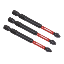 3pc 75mm Pozi #2 Impact Power Tool Bit Set