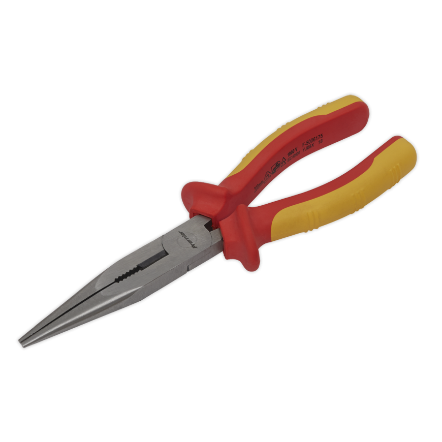 200mm Long Nose Pliers - VDE Approved