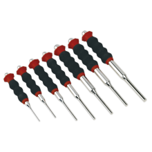 7pc Sheathed Parallel Pin Punch Set