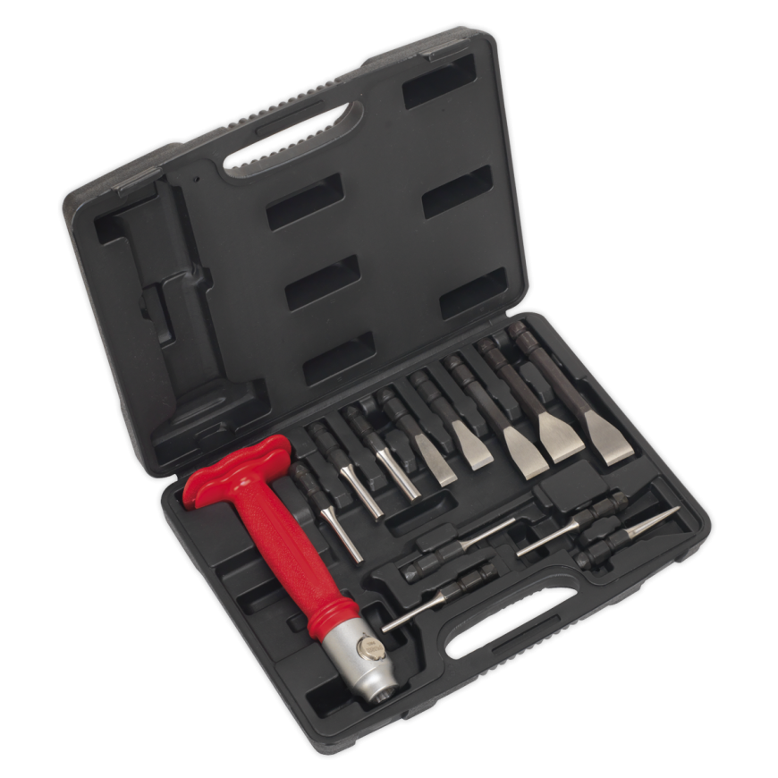 13pc Interchangeable Punch & Chisel Set