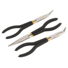 3pc 280mm Needle Nose Pliers Set - Ni-Fe Finish