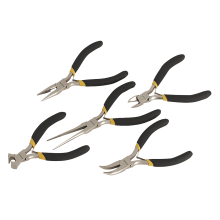 5pc Mini Pliers Set Ni-Fe Finish