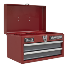 2 Drawer Portable Toolbox with Ball-Bearing Slides