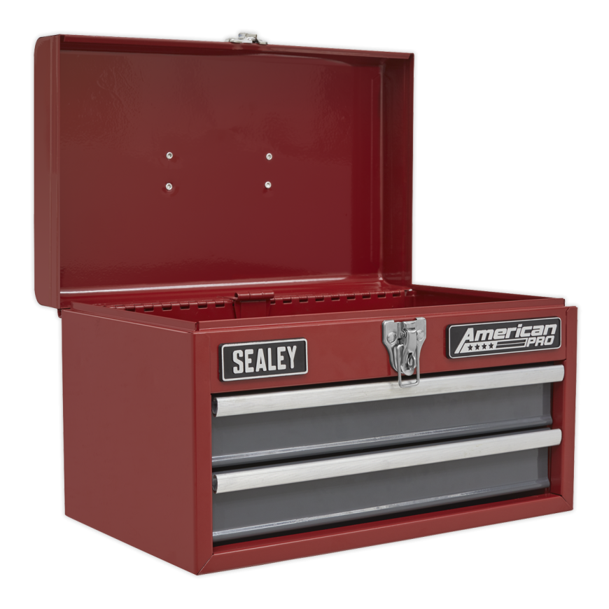 2 Drawer Portable Toolbox with Ball-Bearing Slides