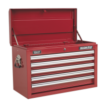 5 Drawer Topchest with Ball-Bearing Slides - Red