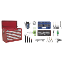 10 Drawer Topchest with Ball-Bearing Slides & 140pc Tool Kit