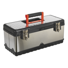 505mm Stainless Steel Toolbox with Tote Tray