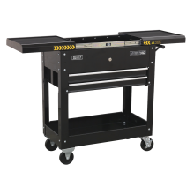 Mobile Tool & Parts Trolley - Black