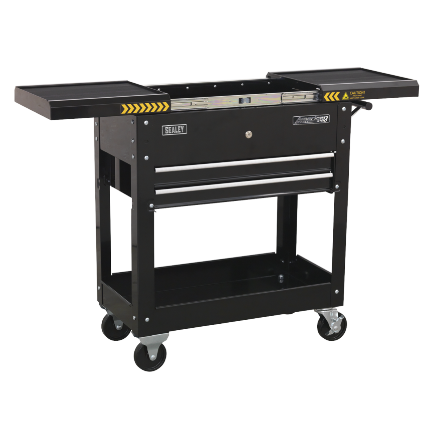 Mobile Tool & Parts Trolley - Black