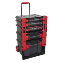 Professional Mobile Toolbox with 5 Removable Storage Cases