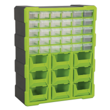 39 Drawer Cabinet Box - Green/Black