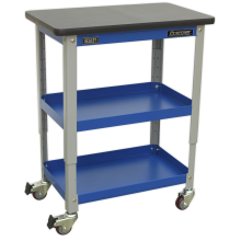 3-Level Industrial Workshop Trolley