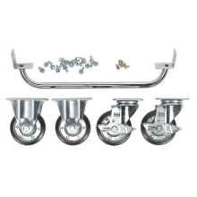 Industrial Handle and Wheel Kit for 565mm Cabinets