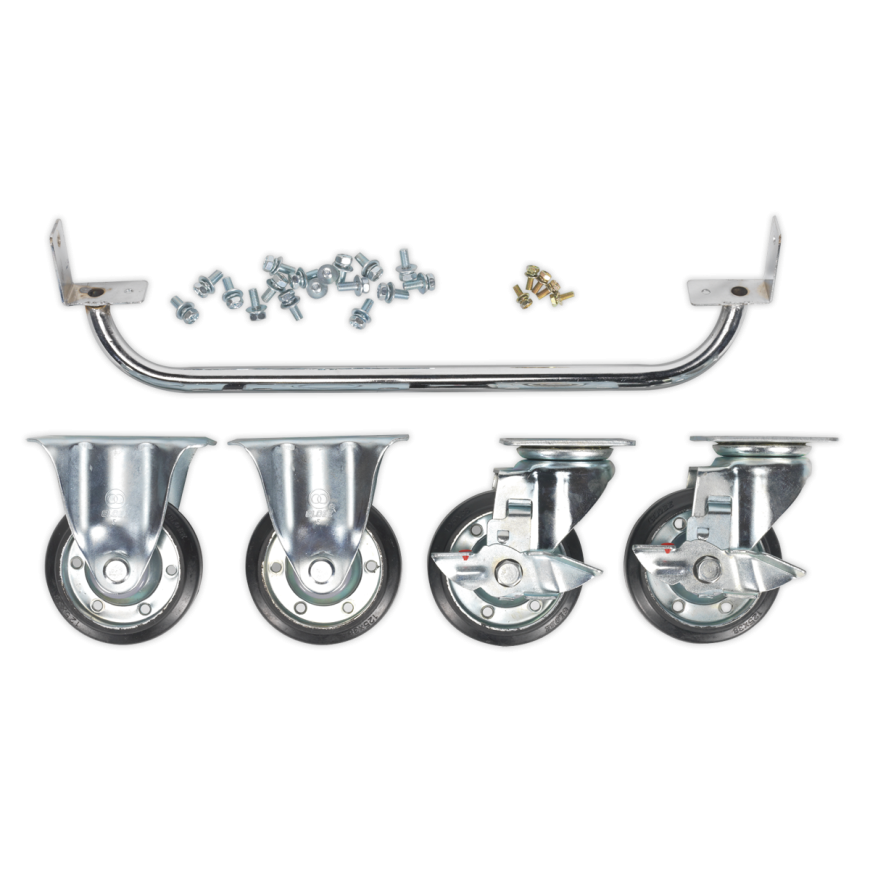 Industrial Handle and Wheel Kit for 565mm Cabinets