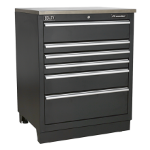 6 Drawer 775mm Heavy-Duty Modular Floor Cabinet