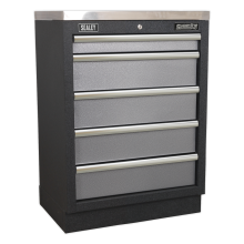 680mm Modular 5 Drawer Floor Cabinet