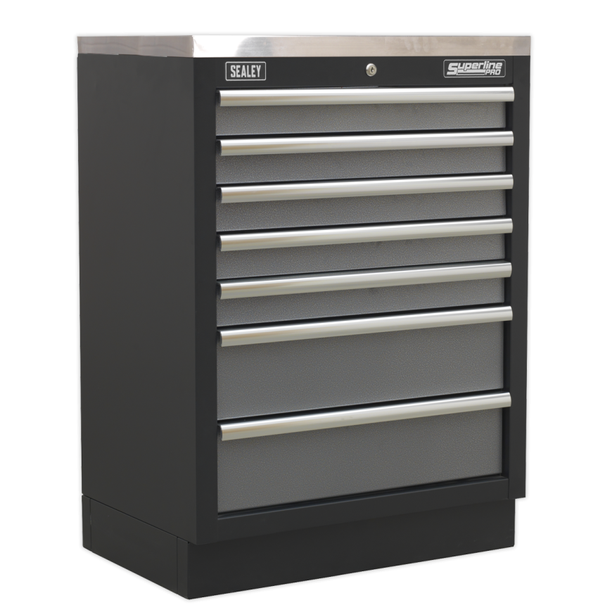 680mm Modular 7 Drawer Floor Cabinet