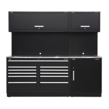 Premier 2.3m Storage System - Stainless Worktop