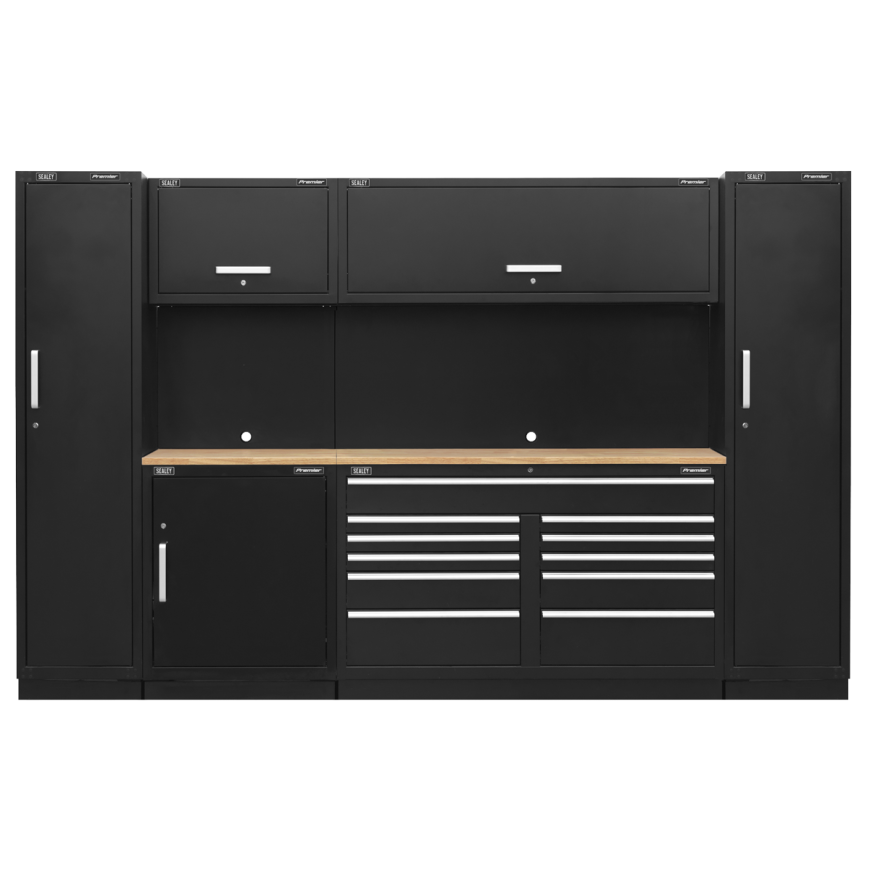 Premier 3.55m Storage System - Pressed Wood Worktop