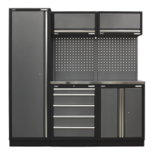 Superline PRO® 2.0m Storage System - Stainless Worktop