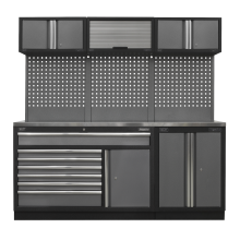 Superline PRO® 2.04m Storage System - Stainless Steel Worktop