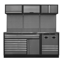 Modular Storage System Combo - Stainless Steel Worktop