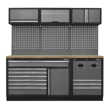 Modular Storage System Combo - Pressed Wood Worktop