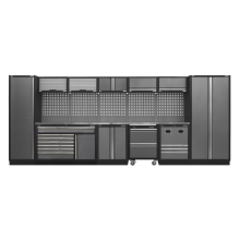 Superline PRO® 4.9m Storage System - Stainless Steel Worktop