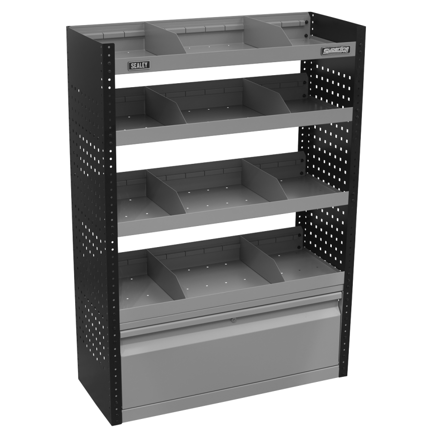 Modular Flat Shelf Van Storage System