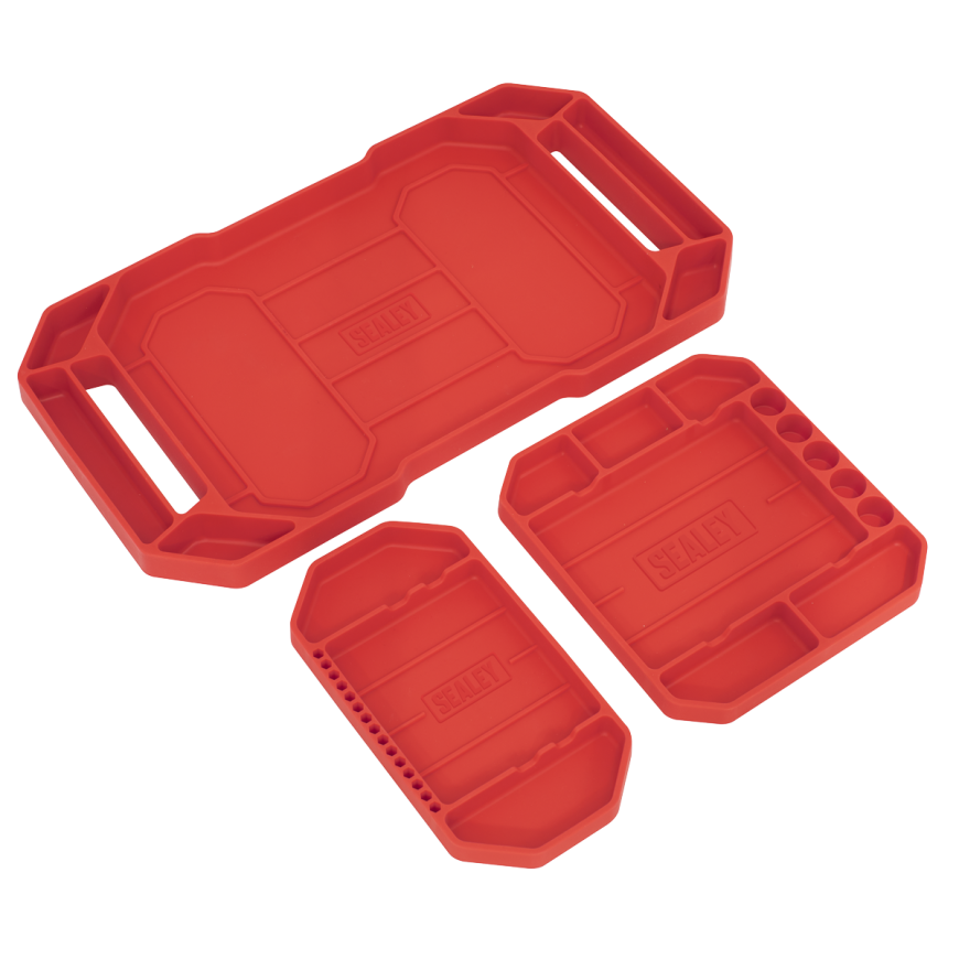 Flexible Tool Trays Non-Slip - Pack of 3