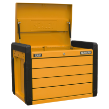 4-Drawer Push-to-Open Topchest with Ball-Bearing Slides - Orange