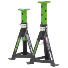 Axle Stands (Pair) 3 Tonne Capacity per Stand - Green