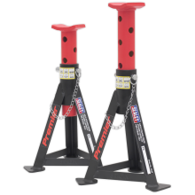 Axle Stands (Pair) 3 Tonne Capacity per Stand - Red