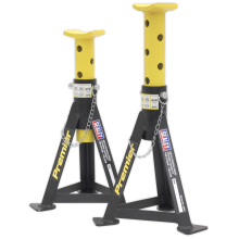 Axle Stands (Pair) 3 Tonne Capacity per Stand - Yellow