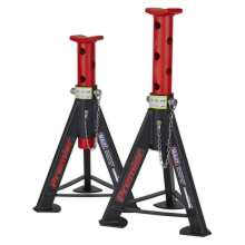 Axle Stands (Pair) 6 Tonne Capacity per Stand - Red