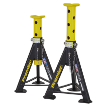 Axle Stands (Pair) 6 Tonne Capacity per Stand - Yellow