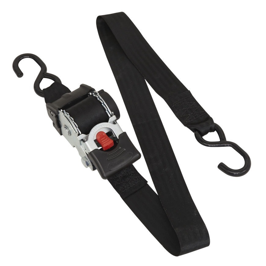 50mm x 3m Auto Retractable Ratchet Tie Down